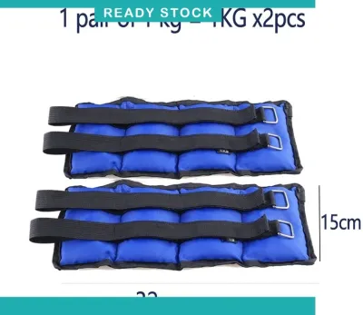 【ready stock】Ankle Weight Wrist Sand Bag Weight bearing exercise sandbags for running training with adjustable arms legs running ankles weight bearing wrists sandbags 綁腿沙袋負重
