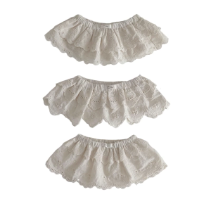 Váy vải tuyn sơ sinh cho cô gái ren váy thêu hoa bông trang phục quần áo bé gái trẻ sơ sinh trẻ em xếp li chân váy công chúa