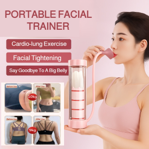 Portable Dumbbell Trainer Vestline Exercise Essentials New Design Breathing Dumbbell Portable Flower Shape Diaphragm Trainer For Lung Capacity Abs Pelvic Floor Exercise V Line Abs Trainer Facial Muscle Toner Adjustable Resistance Portable Multi Functional