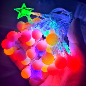 10M Hari Raya Decoration Lights LED String Light Star Ball Light Garland Battery Powered Outdoor Waterproof Camping Light Fairy Lights Weeding Decoration