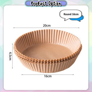 [Datz] 50pcs Disposable Air Fryer Parchment Paper Tray Air Fryer Paper Liners 空气炸锅纸 Kertas Air Fryer - KW48