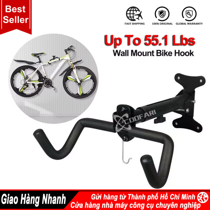 TẶNG 5 KHẨU TRANG-giá treo xe đạp lên tường, giá treo xe xoay 360 độ ...
