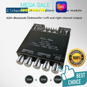 DIY ZK-TB21 2.1 Bluetooth Amplifier 160W*2+220W – High Power Subwoofer