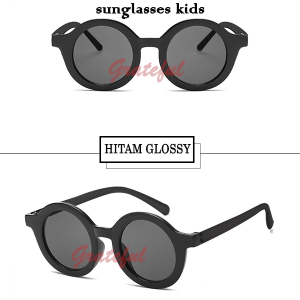 DOFF RETRO KIDS SUNGLASSES | KACAMATA HITAM UV ANAK BULAT FASHION AKSESORIS BAYI GAYA LUCU KECE IMUT - KACAMATA ANAK BULAT BOBOHO