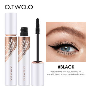 O.TWO.O Black  Mascara Waterproof 5D Silk Fiber Eyelash Extra Black Curling 24HR Smudge-proof Long Lasting Mascara Eye Makeup Mascara Tool