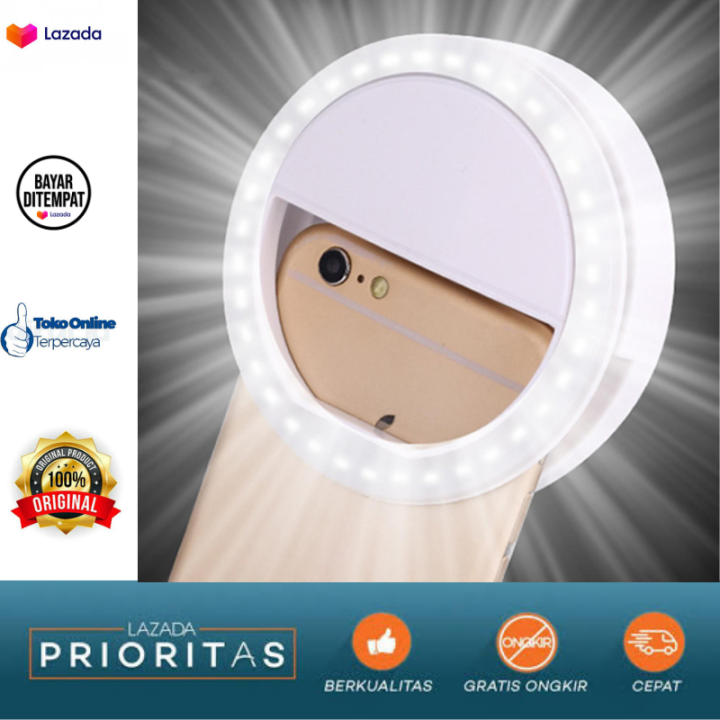 BISA COD] ring light selfie hp mini tiktok murah gratis ongkir