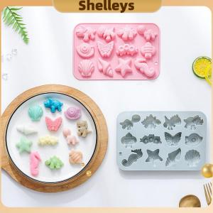 [Shelleys] Silicone Sô Cô La Khuôn Với Động Vật Côn Trùng Biển Chủ Đề Khủng Long Bướm Seashell Con Sao Biển Handmade Xà Phòng Khuôn