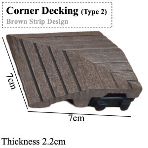 SG FOREVERGREEN | Artificial Grass Deck Tiles Wooden Decking Tiles Interlocking Design Outdoor Indoor Use Waterproof Grass Balcony Patio Toilet Office Home Decor Durable Click Lock Design HDB Entrance Corridor Elegant Flooring Solution Renovation