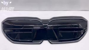 Kaly Car Front Kidney M60 Stick Cover Grilles For BMW 5 Series I5 G60 G61 2024-2025 Glossy Black Q9Z6P
