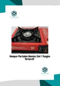 Kompor Portable Omicko 2in1 1 TungkuTerlaris!!