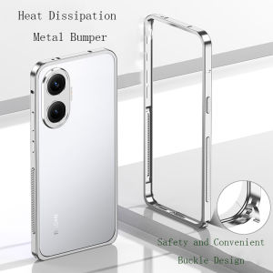 Cooling Aluminum Alloy Bumper Phone Case For POCO F7 X7 Pro Redmi Turbo 4 Pro Metal Protective Heat Dissipation Frame