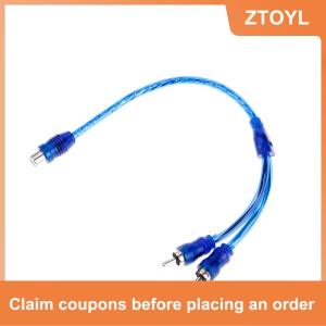 【ZTOYL】 1Pc RCA female to male splitter stereo audio Y adapter cable wire connector