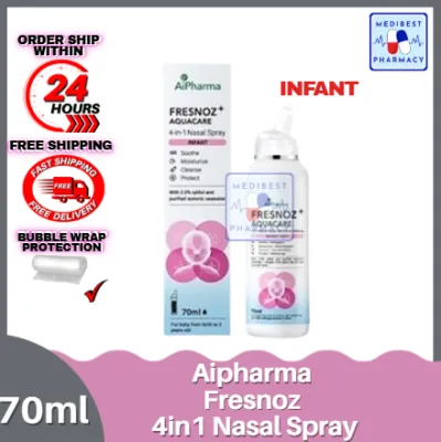 AiPharma Fresnoz Aquacare 4 in 1 Nasal Spray (Infant/Children + Adult) - 70ml