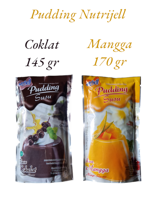 Pudding Susu Nutrijell Rasa Coklat 145 gr / Mango 170 gr | Lazada Indonesia