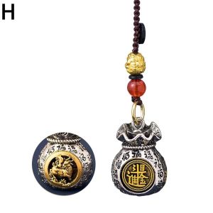 Good Lucky Charm Fortune Money Bag Daily Prosperity Money Bag Pendant 12 Zodiac Feng Shui Keychain