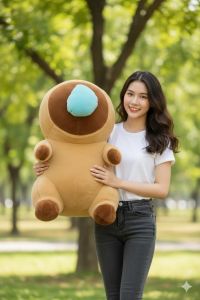 Gấu Bông Capybara Hot Trend Size 50-70cm Siêu Mềm Mịn Chuột Lang Nước Cao Cấp Co Giãn 4 Chiều Gối Ôm Cho Bé Quà Tặng.