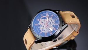 forsining  Phong Cách Âu Mỹ Phong Cách Thời Trang Nam Giản Dị Chuyển Động Cơ Khí Rỗng  watch Đồng Hồ Cơ Tự Động