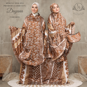 BELIMUKENA PREMIUM - Mukena Dewasa Silk 2in1 Premium ( Laser cut ) Dayana