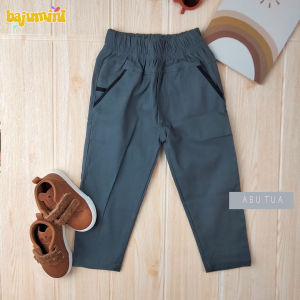1-8 tahun Celana Chinos Panjang Anak Bahan Twill Katun Streat (melar)