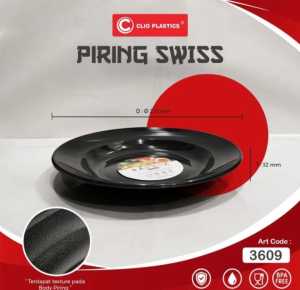 CLIO PLASTICS 3609 piring swiss makan plastik siap saji uk diameter 9" JAPAN SERIES