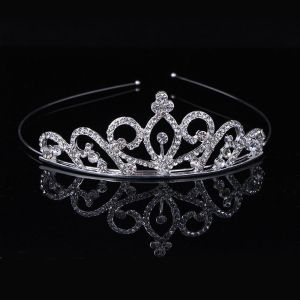 Fashion Rhinestone Crowns Headband Queen Princess Crown Hair Jewelry Childrens Dance Performance Wedding Party Hair Accessories H260702