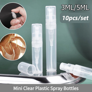 [10pcs]5ml/3ml Mini Clear Plastic Spray Bottles Container Empty Cute Perfume Atomizer for Travel Essential Perfume Liquid Perfume-Bottle