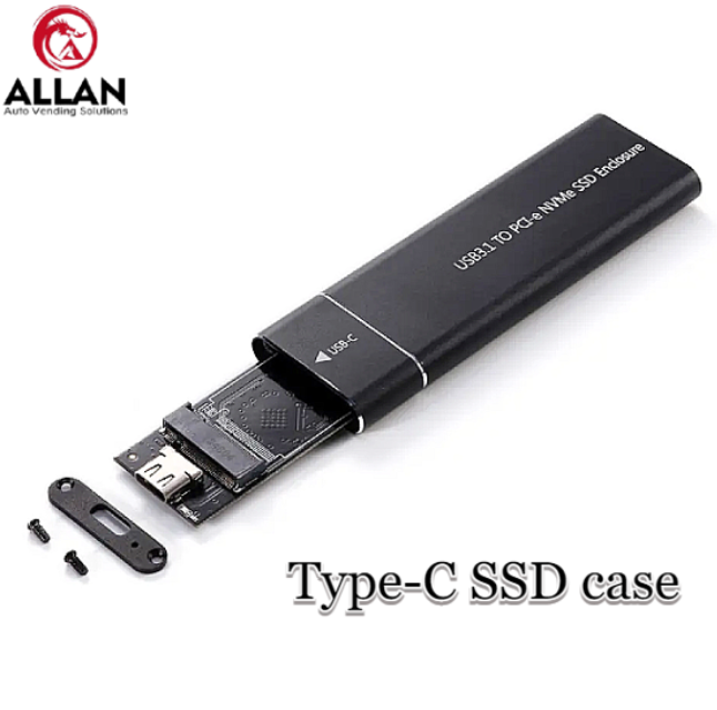 Allan Type-C to M Key NVMe PCIE SSD Box Solid State