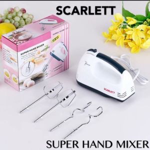 [Hot]Máy Đánh Trứng Scarlett Cầm Tay Đa Năng 7 Tốc Độ Scarlett Công Suất 180W
