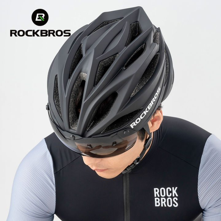 ROCKBROS%20Bicycle%20Helmet%20Aerodynamics%20Integrated%20Molding%20Bike%20Helmet%20Thickened%20Shell%20With%20Goggles%20Helmet%20Road%20Bike%20MTB%20Cycling%20Equipment%20-%20Image%208