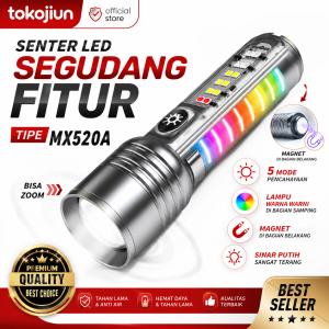 Lampu  Senter Multifungsi Super Terang Senter LED Tahan Air  MX520A