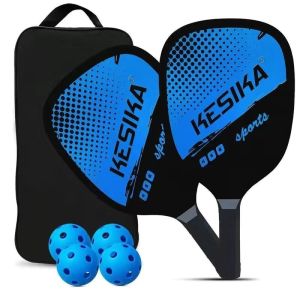[SG PICKLEBALL][SG stock Fast Shipping]PICKLEBALL SET 2 PICKLE BALL BATS 4 BALLS WITH CARRY BAG pickleball pickleball paddle
