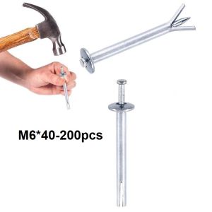 200pcs/set Frame Anchor Metal Frame Angkur Paku M6x40 Baut Dynabolt