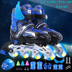 TẶNG BỘ ĐỒ BẢO HỘ- Giày patin trượt Sport dành cho trẻ em người lớn có thể điều chỉnh to nhỏ batin batanh