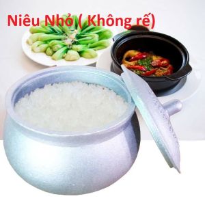 Nồi Cơm Niêu- Gang Dày Nhiều Size (Kèm Rế Nồi Tre). Niêu nấu cơm siêu ngon nhỏ gon dùng cho Nhà hàng quán ăn gia đình