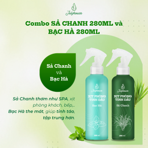 Combo Bình xịt phòng Tinh dầu JULYHOUSE 280ml/290ml khử mùi hiệu quả siêu tiết kiệm