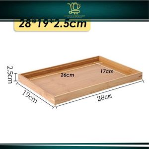 ABS Dulang Kayu Berpemegang Multi-Size Wooden Tray Organizer Serving Plate Plain Wood Tray For Coffee Table / Home Decoration / Desktop