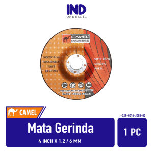 Mata Gerinda Camel 4 Inch x 1.2 / 6 mm 107x1.2x16 100x6x16 Batu Potong Poles Gurinda 4"x1.2 4"x 6