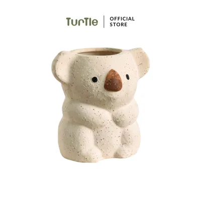TURTLE Koala Vase Cute Flower Vase Home Decoration Desktop Home Gardening Decoration