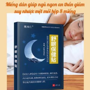 Miếng Dán Ngủ Ngon Thảo Dược Combo 2 Hộp 16 Miếng – Miếng Dán An Thần Hỗ Trợ Thư Giãn Ngủ Sâu