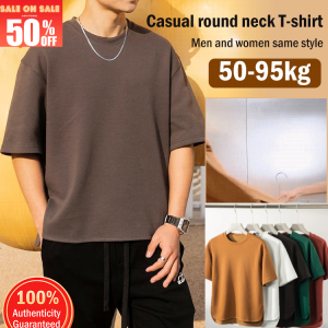 Casual Round Neck Pullover Mens TShirt for Summer Adult Men Fashionable MoistureWicking NonDeforming