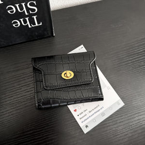 New Crocodile Wallet Women Wallet Lock Multi-card Card Bags Solid Color Simple Wallet C231-8