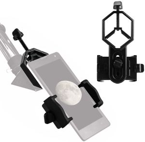 Gazechimp Telescope phone mount holder Cellphone holder for scope Bracket adapter for iPhone Samsung 5.2-10cm Width with Locking Knob