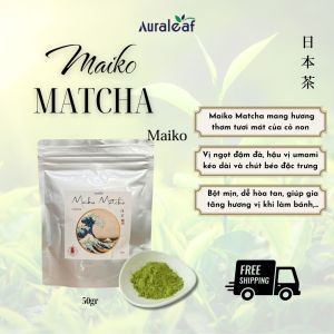 Maiko Matcha bột matcha Nhật Bản Bột trà xanh Nhật - 100g Auraleaf
