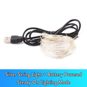 Waterproof IP67 LED String Lights 10M 100 LEDs Copper Wire Fairy Garland USB Battery Remote Control 8 Lighting Modes Timer For Room Wedding Party Christmas Decor
