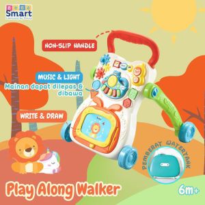 BEBE SMART PLAY ALONG WALKER/ MAINAN ANAK/ MAINAN EDUKASI / alat untuk belajar jalan anak / baby walker / motorik anak / alat tatih anak