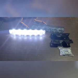 Lampu LED DRL Grill 6 Mata Putih Sen Kuning Running