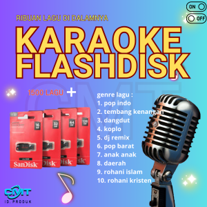 TERLARIS!!.. Sandisk Flashdisk karaoke 1500 Lagu Bebas Request BISA COD