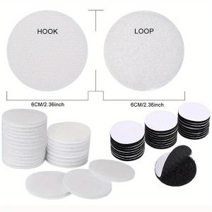 10 Pairs Strong Self Adhesive Fastener Nylon Hook Dots Stickers Adhesive Tape for Bed Sheet Sofa Mat Carpet Anti Slip Mat