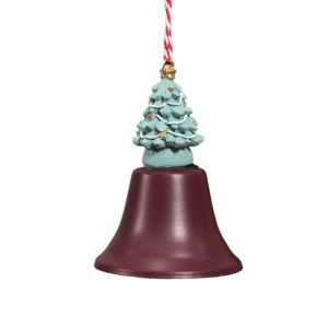 WARM Iron Christmas Bell Pendant DIY Antique Retro Wind Bell Christmas Tree Ornaments Crisp Sound Christmas Tree Hanging Bells Window Hanging Decor