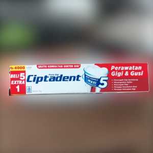 Harga 5 pcs Ciptadent pasta gigi 75 gr